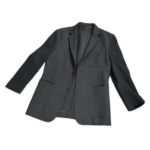 Versace Collection Black Blazer Sport Coat Jacket Knit  Sleeves I 50 US‎ L